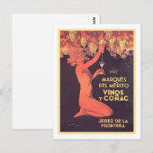 Marques Del Merito Vinos y Conac Postkarte (Vorne/Hinten)