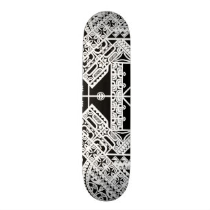 Marquesas polynesische Stammes- Kunst auf Skateboard