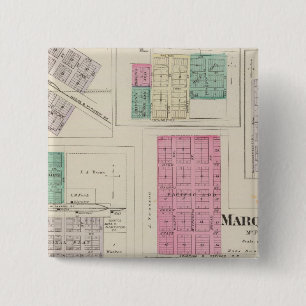 Marquette, Conway, Galva, Elyria, Ames, Kansas Button