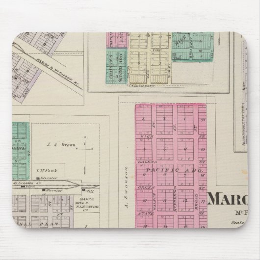 Marquette, Conway, Galva, Elyria, Ames, Kansas Mousepad (Vorne)