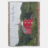 Marquette Harbor Leuchtturm-Deckengewebe Decke (Vorderseite Vertikal)