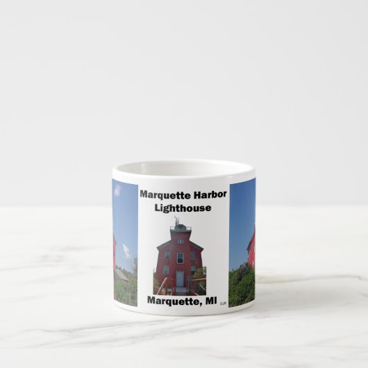 Marquette Harbour Lighthouse Espresso Tasse (Vorderseite)