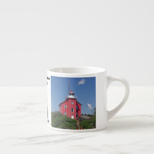 Marquette Harbour Lighthouse Espresso Tasse (Rechts)