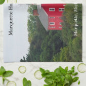 Marquette Harbour Lighthouse Küchentuch (Gefaltet)