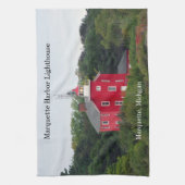 Marquette Harbour Lighthouse Küchentuch (Vertikal)