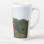 Marquette Harbour Lighthouse Latte Tasse (Rechts)