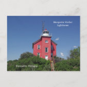 Marquette Harbour Lighthouse Postkarte (Vorderseite)