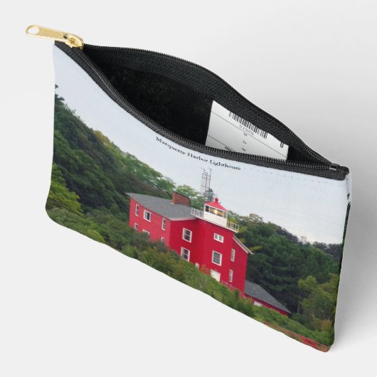 Marquette Harbour Lighthouse Reißbeutel Zubehörtasche (Offen)