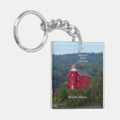 Marquette Harbour Lighthouse Schlüsselkette Schlüsselanhänger (Vorderseite links)