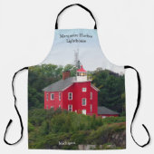 Marquette Harbour Lighthouse Schürze (Vorderseite)
