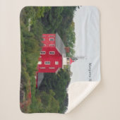 Marquette Harbour Lighthouse Sherpa Decke Sherpadecke (Vorderseite)