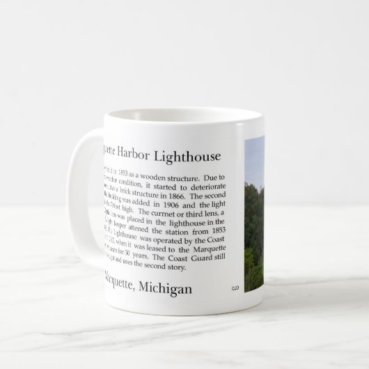 Marquette Harbour Lighthouse Tasse (Vorderseite Links)