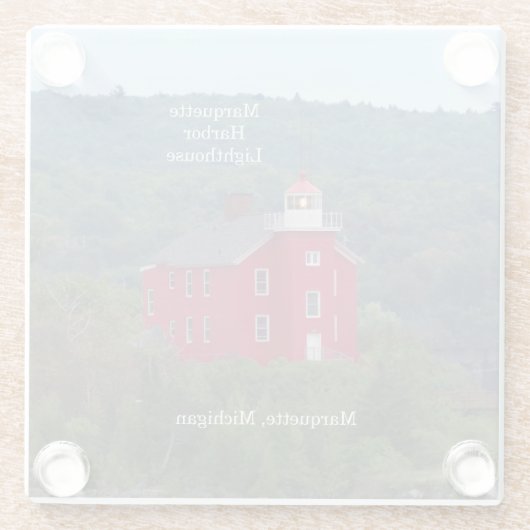 Marquette Harbour Lighthouse Untersetzer (Rückseite)