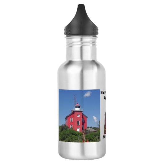 Marquette Harbour Lighthouse Wasserflasche (Links)
