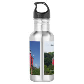 Marquette Harbour Lighthouse Wasserflasche (Rückseite)