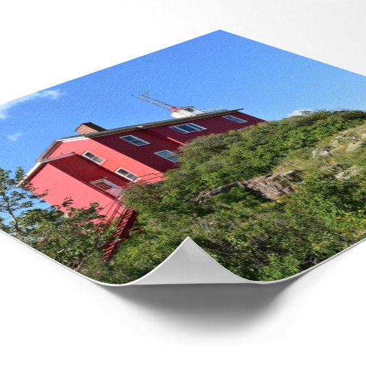 Marquette Lighthouse - alias Big Red Poster (Ecke)