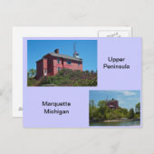 Marquette Lighthouse Postkarte (Vorne/Hinten)