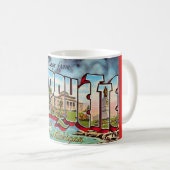 Marquette Michigan Gruß Postkarten Tasse (VorderseiteRechts)
