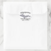 Marquette Michigan Karte Design Aufkleber (Tasche)