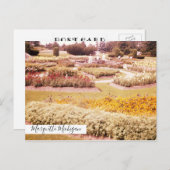 Marquette Prison Michigan Flower Garden Postkarte (Vorne/Hinten)