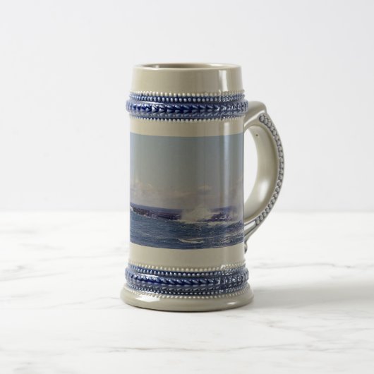 Marquette Wellenbrecher Stein Bierglas (VorderseiteRechts)