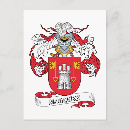 Marquez Familienwappen Postkarte (Vorderseite)