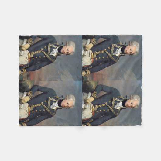 Marquis de Lafayette Blanket Fleecedecke (Vorderseite (Horizontal))