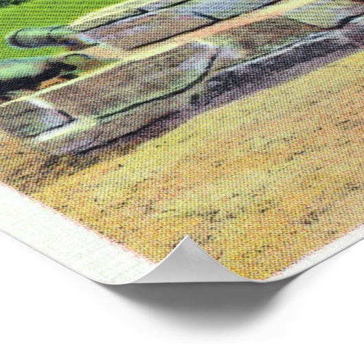 Marquis de Montcalm Monument Scene Poster (Ecke)