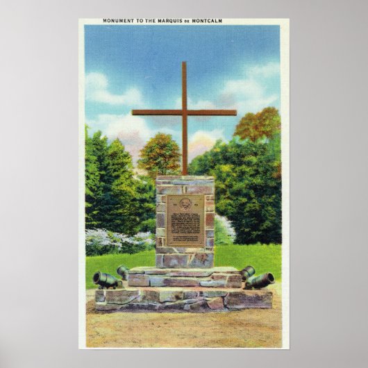 Marquis de Montcalm Monument Scene Poster (Vorne)