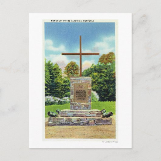 Marquis de Montcalm Postkarte (Vorderseite)