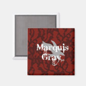 Marquis Gray Magnet (Vorderseite/Rückseite)