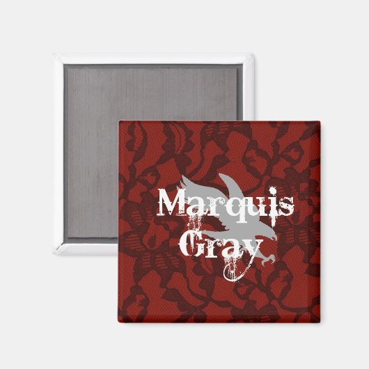 Marquis Gray Magnet (Vorderseite/Rückseite)
