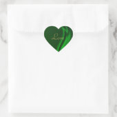 Marquis Green Heart Liebe Sticker (Tasche)