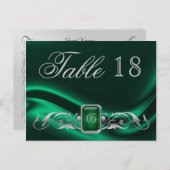 Marquis Green Jewel Tischnummer Postcard (Vorne/Hinten)