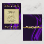 Marquis-lila Silk Goldgast-Info-Geschäfts-Karte Visitenkarte (Vorne/Hinten)