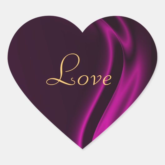 Marquis Pink Heart Liebe Sticker (Vorderseite)