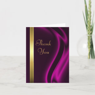 Marquis Pink Silk Gold Vielen Dank für Ihre Aufmer Dankeskarte