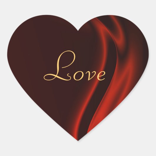 Marquis Red Heart Liebe Sticker (Vorderseite)