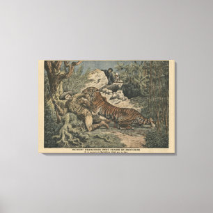 Marquis von Barthelemy verwundete durch einen Leinwanddruck