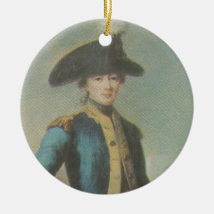 Marquisde Lafayette - Cincinnati-Abzeichen Keramik Ornament