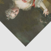 Marquise de Fortia von Nicolas de Largiliere Seidenpapier (Ausschnitt)