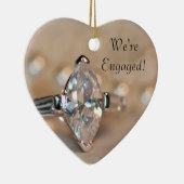 Marquise Diamond Ring Verlobung Keramikornament (Rechts)