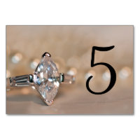 Marquise Diamond Ring Wedding Tischnummern