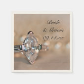 Marquise Diamond Verlobung Ring Wedding Serviette (Vorderseite)