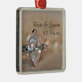 Marquise Diamond Verlobung Ring Wedding Silbernes Ornament (Rechts)