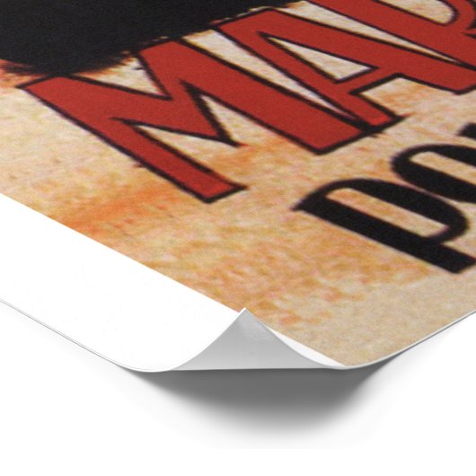 Marquons-les-Propaganda-Poster Poster (Ecke)