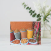 Marrackech-Gewürze Postkarte (Stehend Vorderseite)