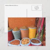 Marrackech-Gewürze Postkarte (Vorne/Hinten)