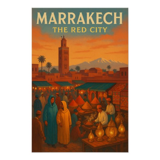 MARRAKECH – Die Rote Stadt Poster (Vorderseite)