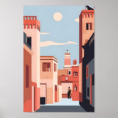 Marrakech Elegance 4K Landschaft Stadtbild Poster (Vorne)
